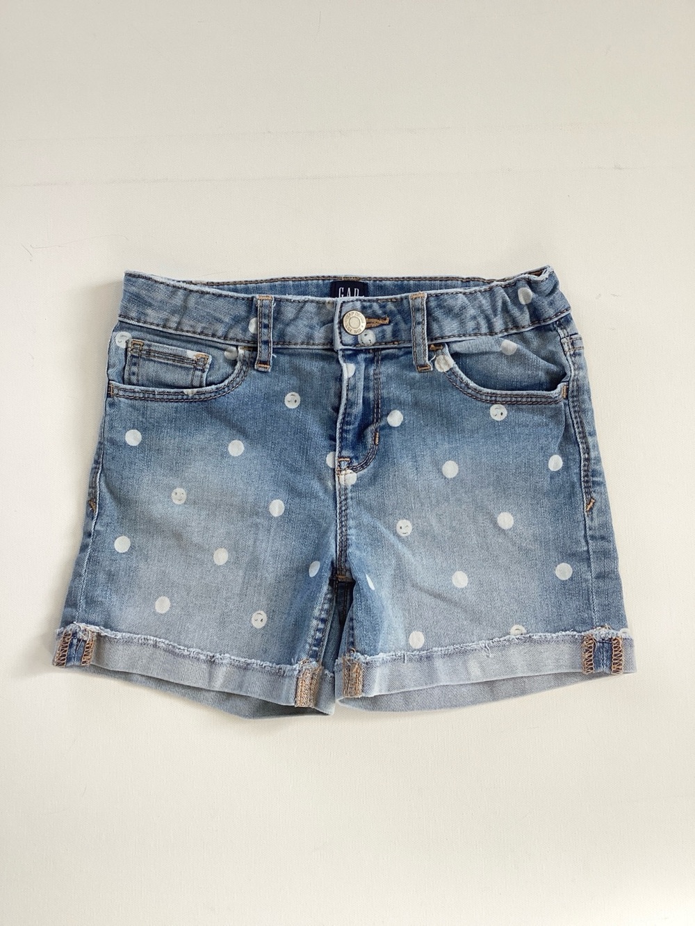 Gap Polka Dot Jean Shorts
